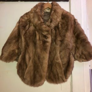 Real fur shawl